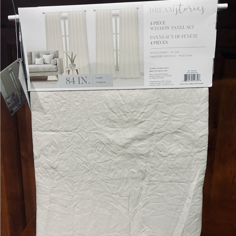 Dream Stories Elegant Cream Window Panels